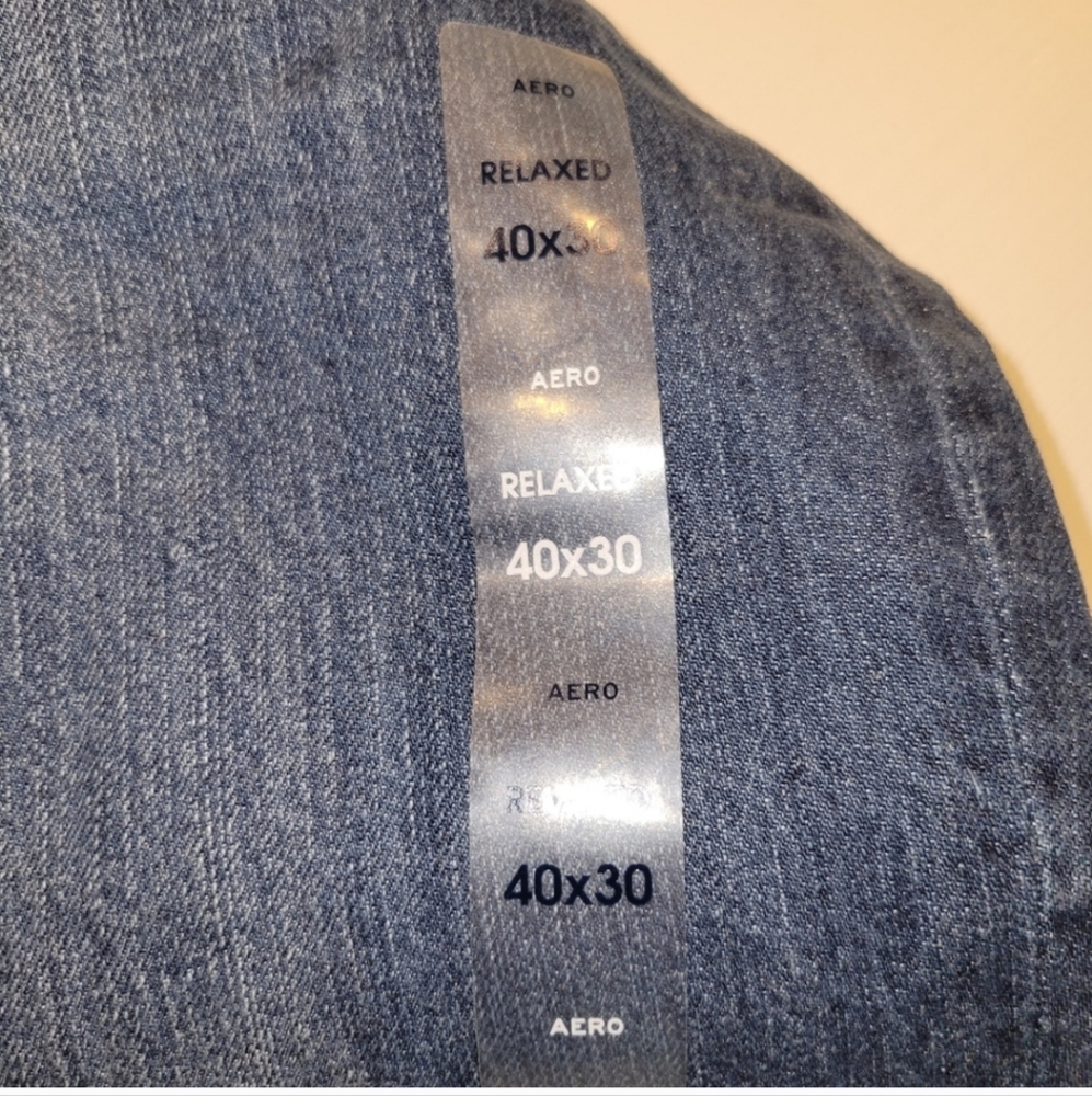 AEROPOSTLE MENS RELAXED FITJEANS LIGHT WASH NWT SIZE 40 - Picture 4 of 7